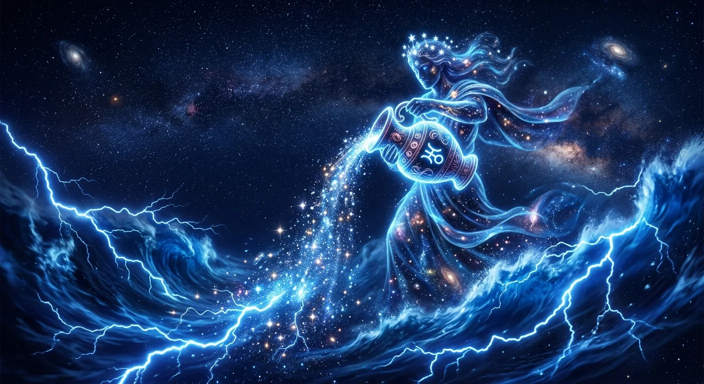 アセンダント水瓶座を象徴するイラスト