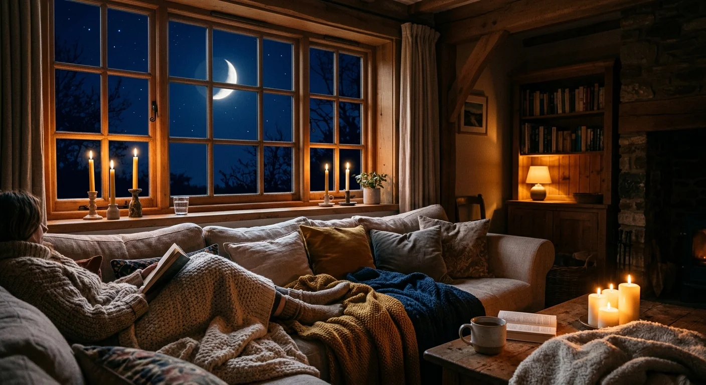 蟹座の安心感と温もりを象徴するイラスト