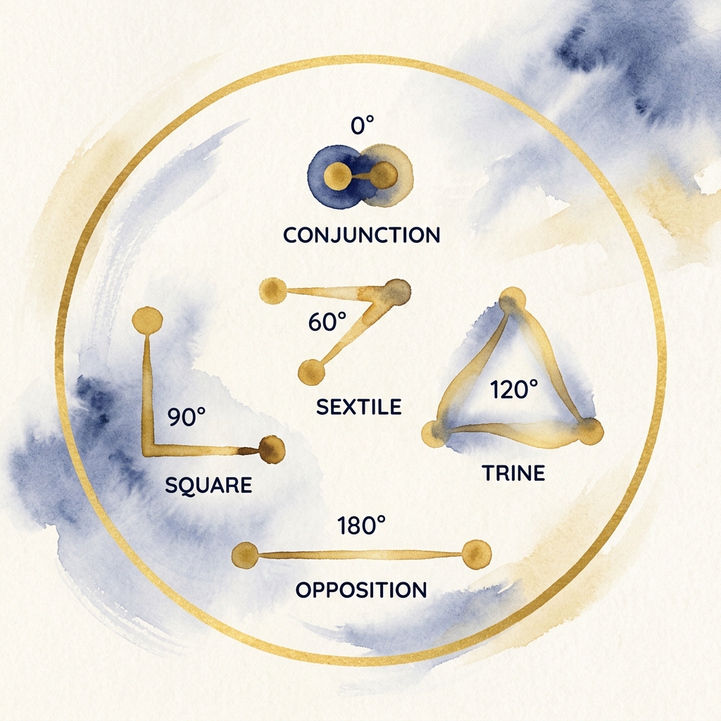 ホロスコープのアスペクト（天体同士の角度関係）