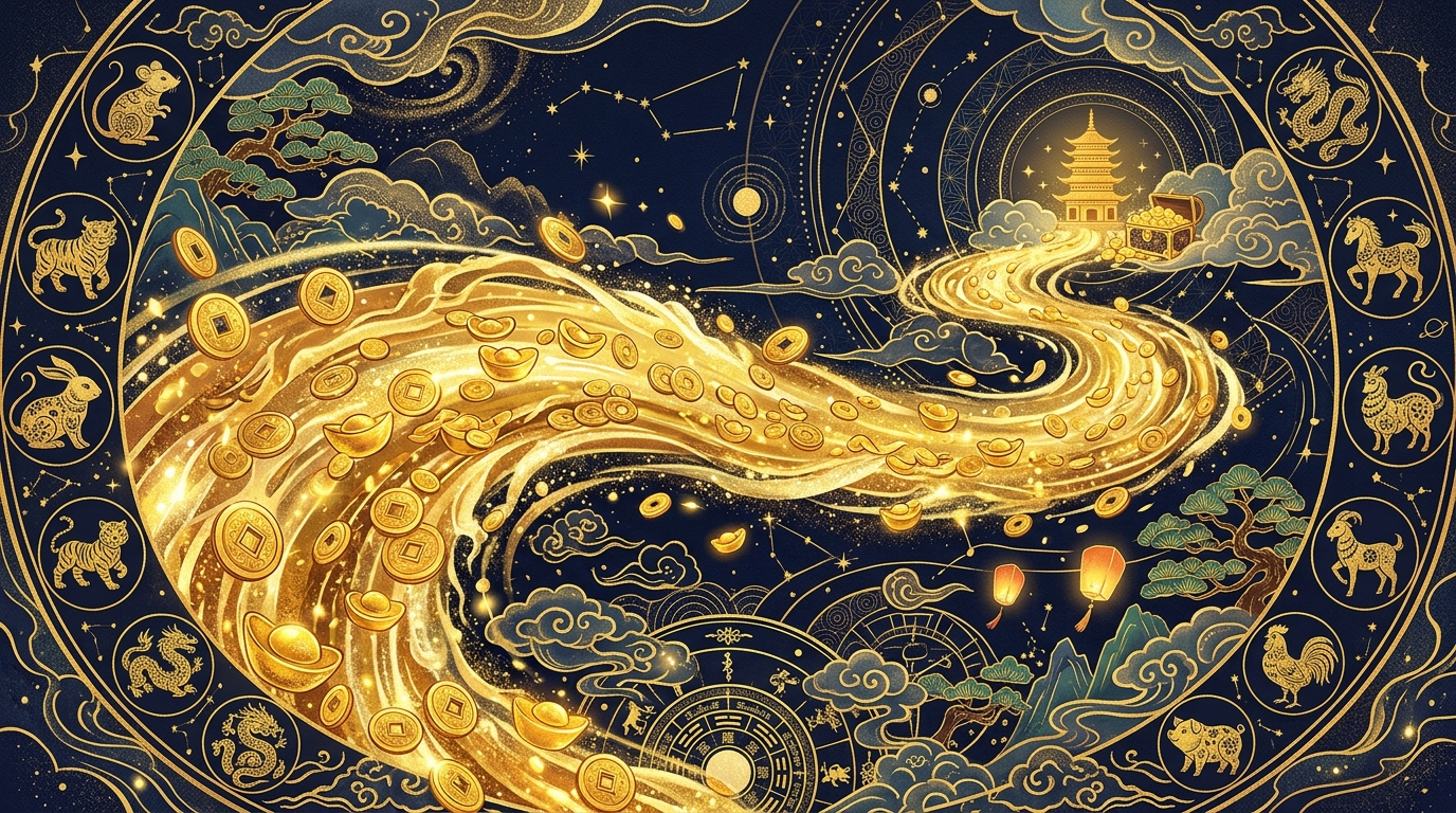 偏財を象徴するイラスト