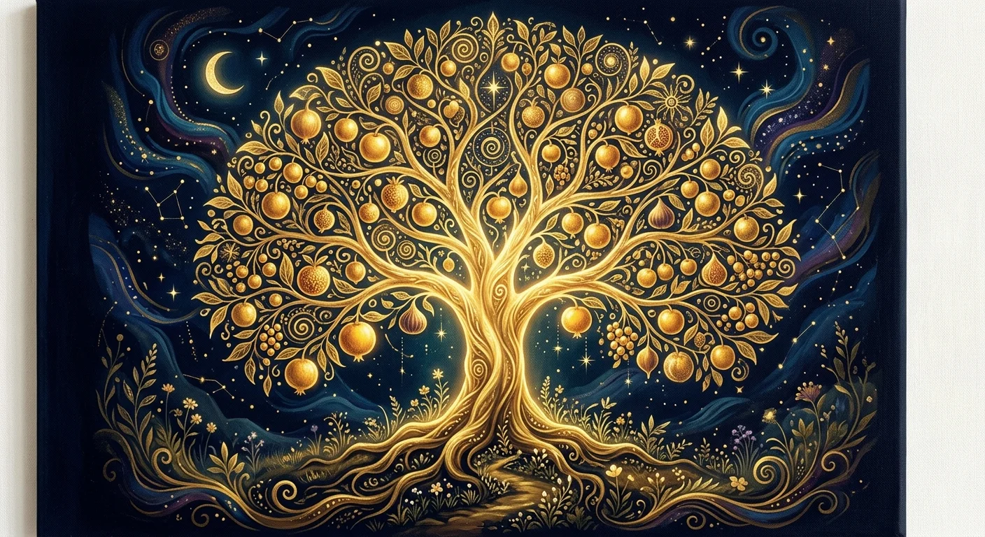 花から実へ——衰の成熟を象徴するイラスト