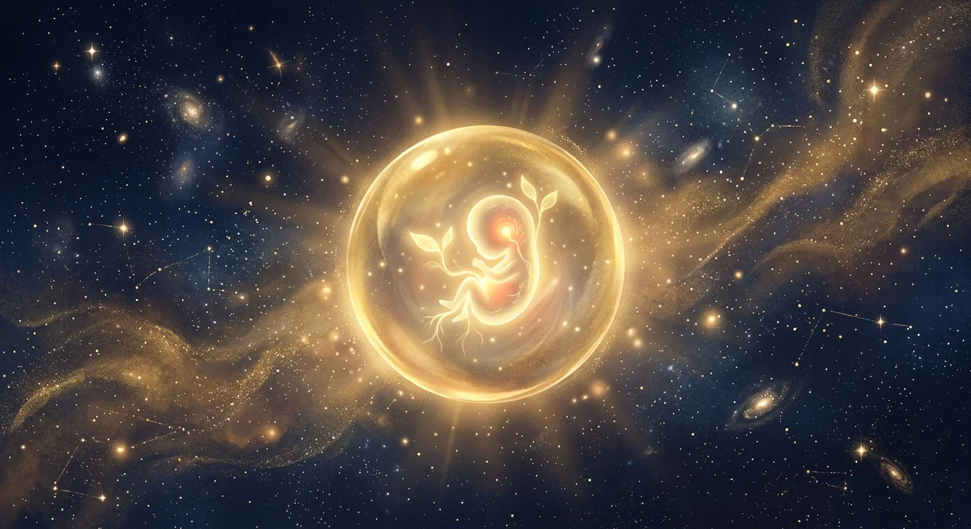 胎の新しい命の始まりを象徴するイラスト