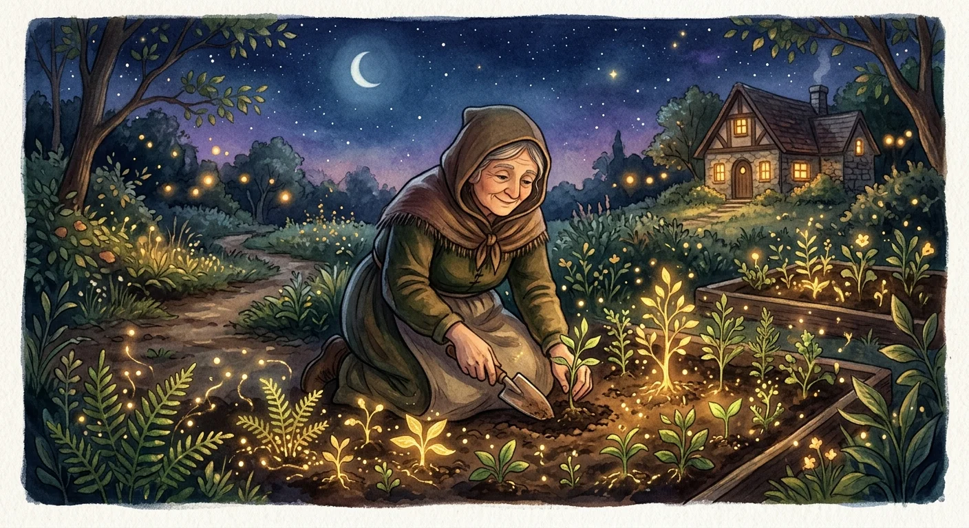 養の養育力を象徴するガーデニングのイラスト