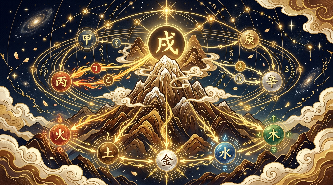 戊（つちのえ）の相性・関連図