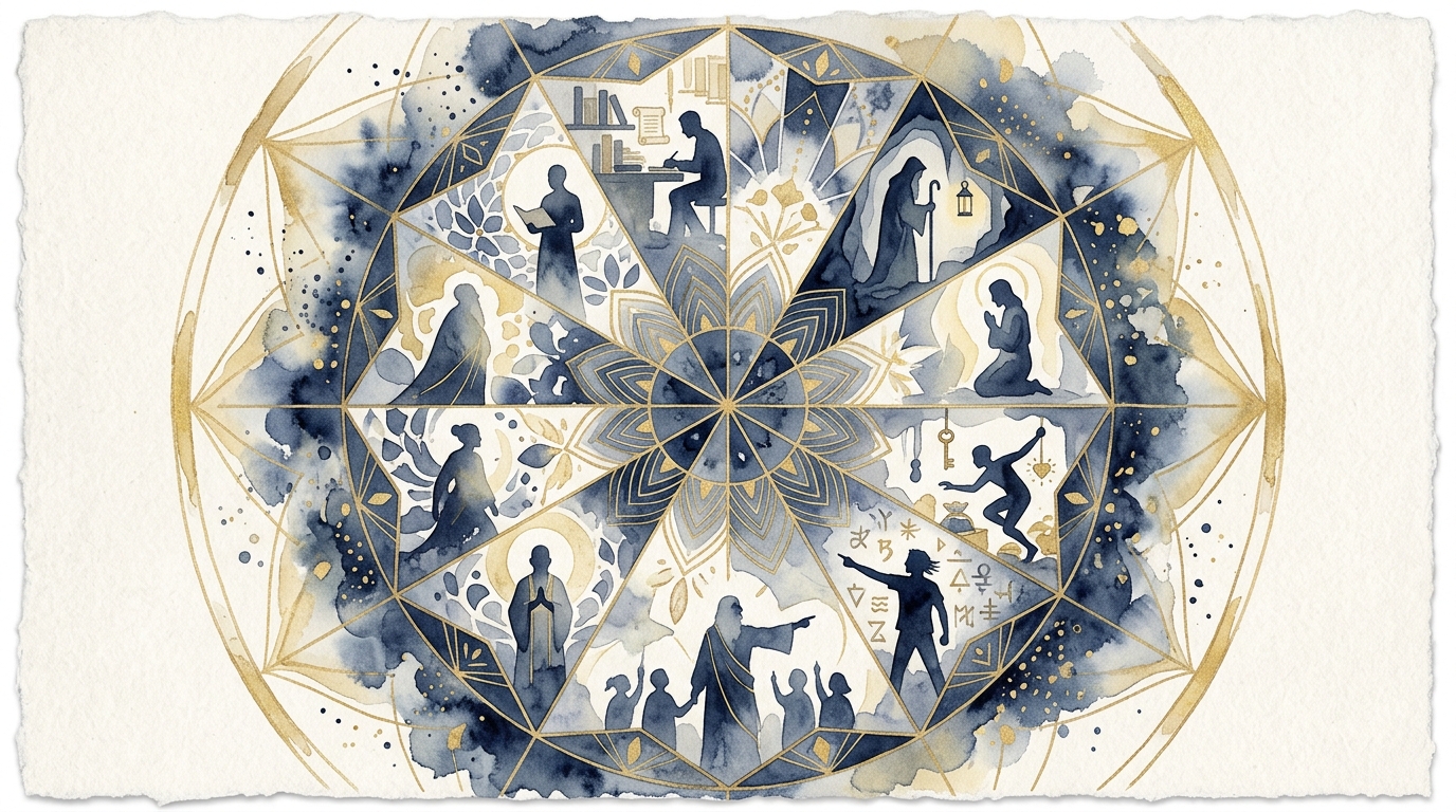 ヒューマンデザインの12プロファイルを表す万華鏡のイメージ