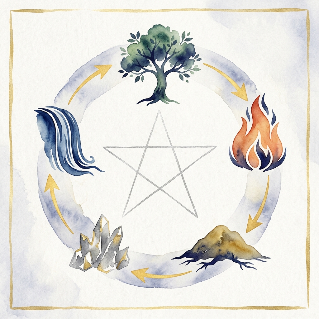 五行の相生・相剋サイクル