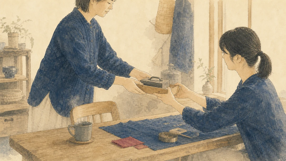 赤い龍の人が共同担当者へ作業を渡し、予定していた休息へ移る場面