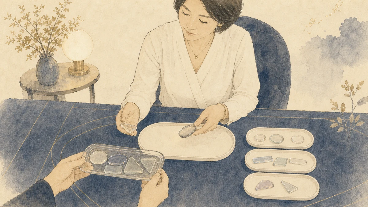 白い魔法使いの受容力として、進行役が散らばった観察片を急いで直さず、一つを相手へ映し返しながら残りを別々の受け皿に保つ場面