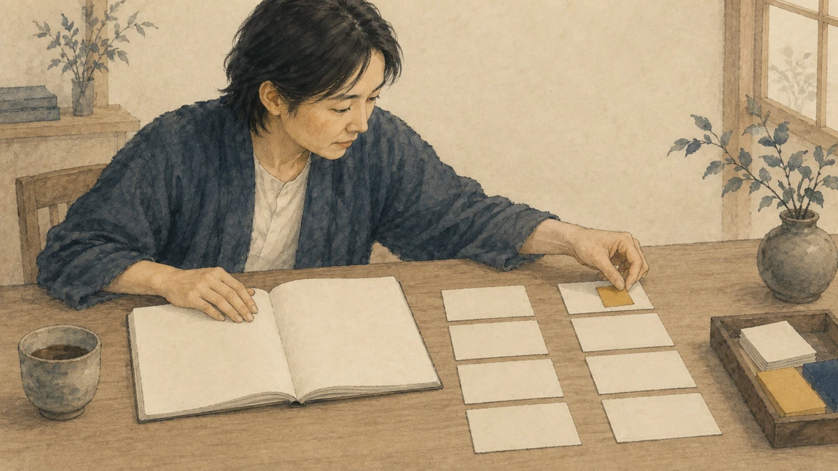 ノートの事実と振り返りを見比べ、当てはまらない点も記録する人