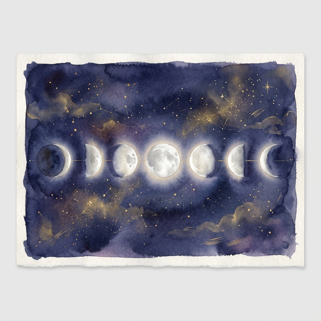 月星座の月のフェーズと12星座