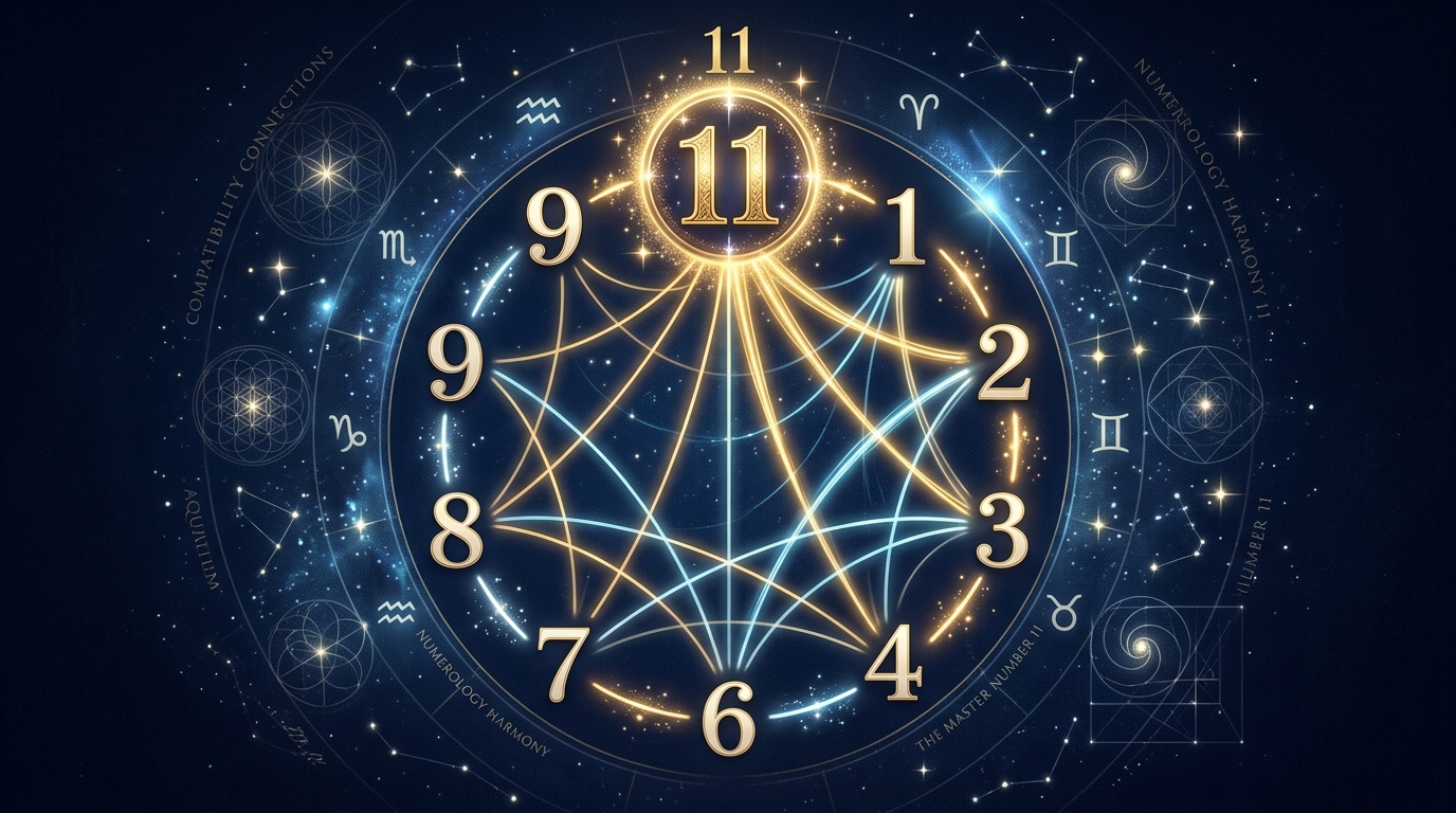 数秘術11と他ナンバーの相性図