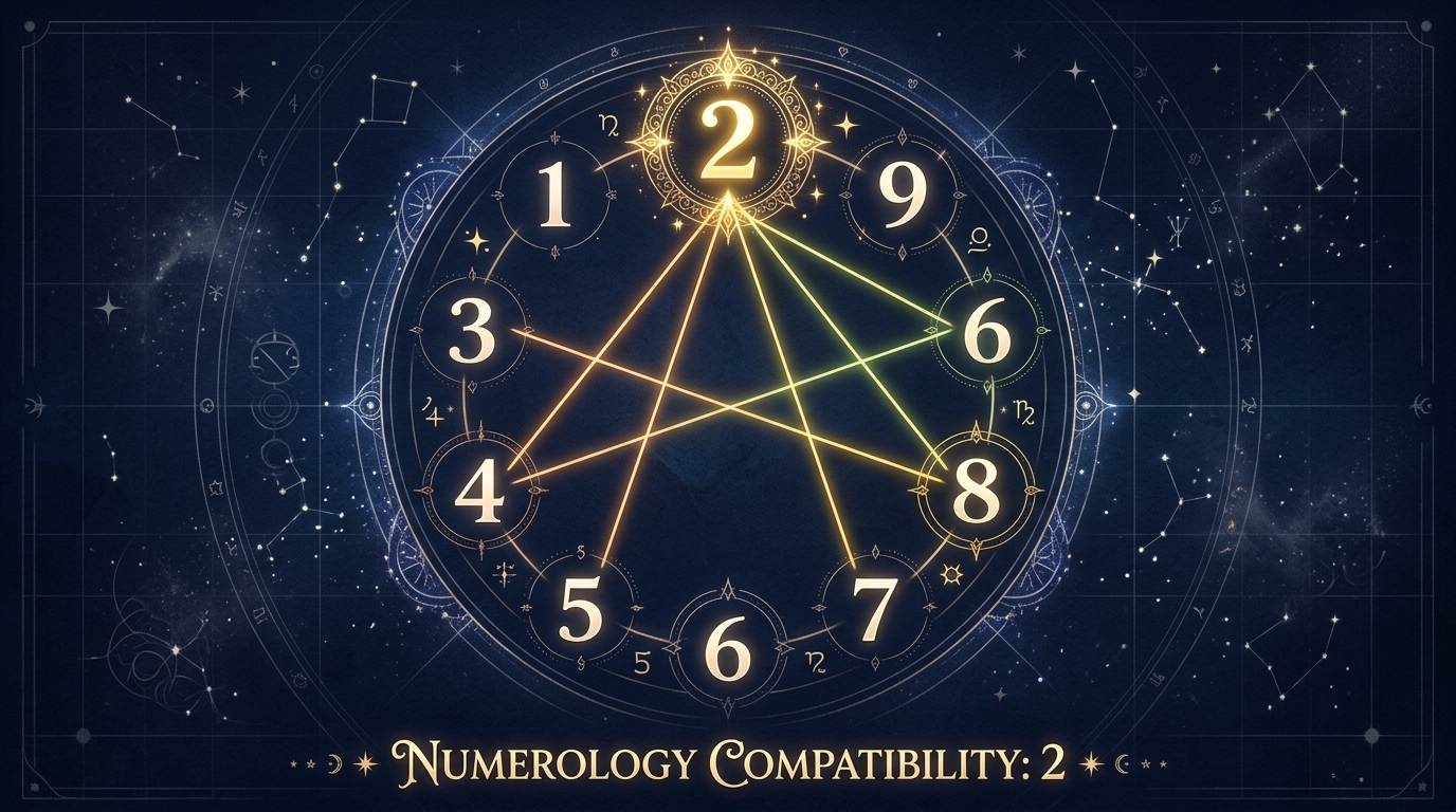 数秘術2と他ナンバーの相性図