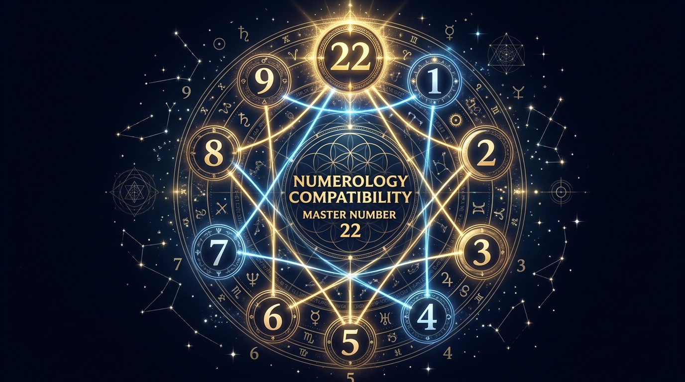 数秘術22と他ナンバーの相性図