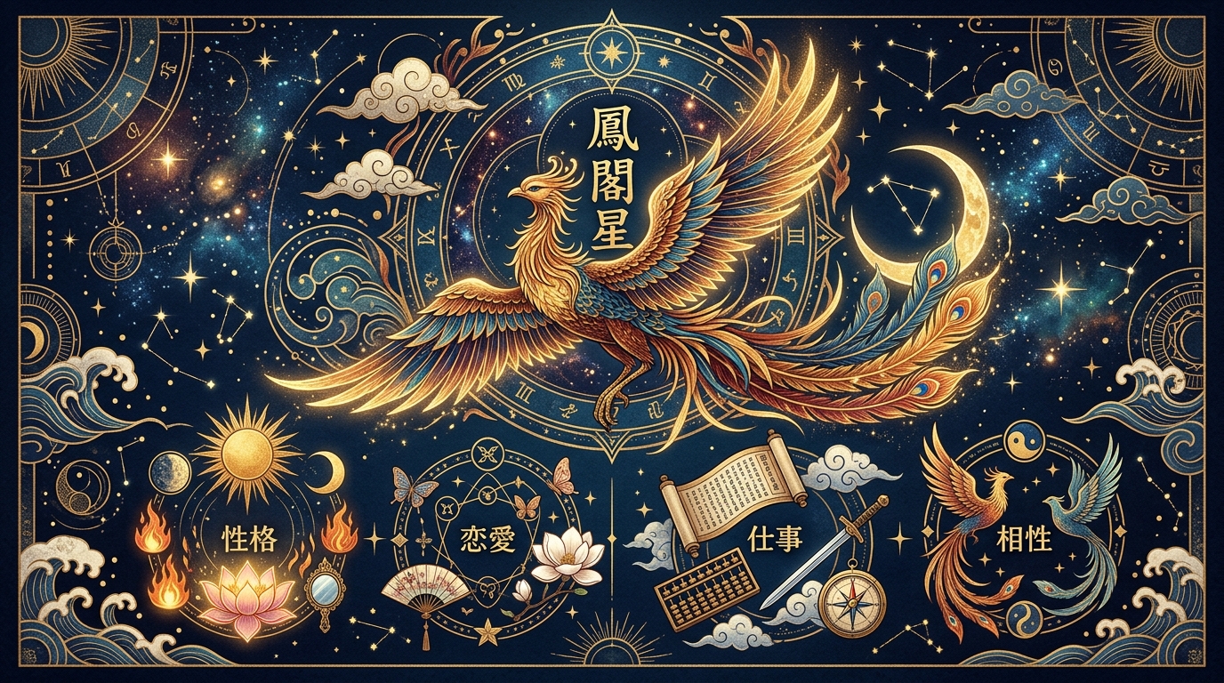 算命学 鳳閣星を象徴するイラスト