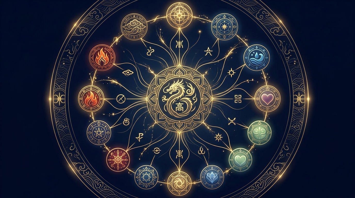 算命学 龍高星の関連図