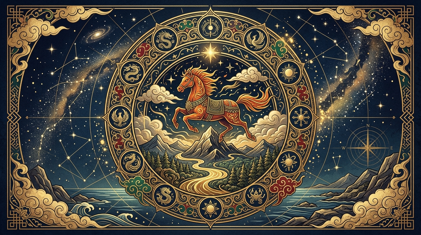 算命学 車騎星を象徴するイラスト