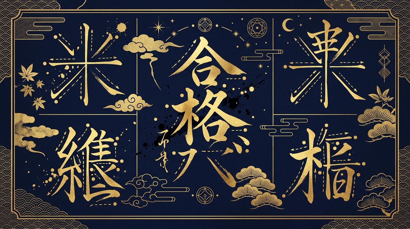 姓名判断の五格を象徴するイラスト