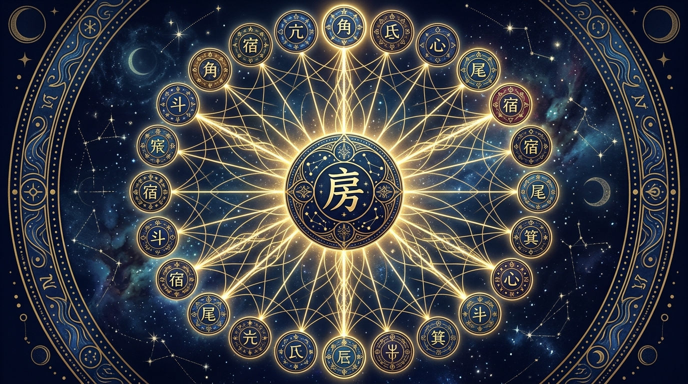 宿曜占星術 房宿の関連図