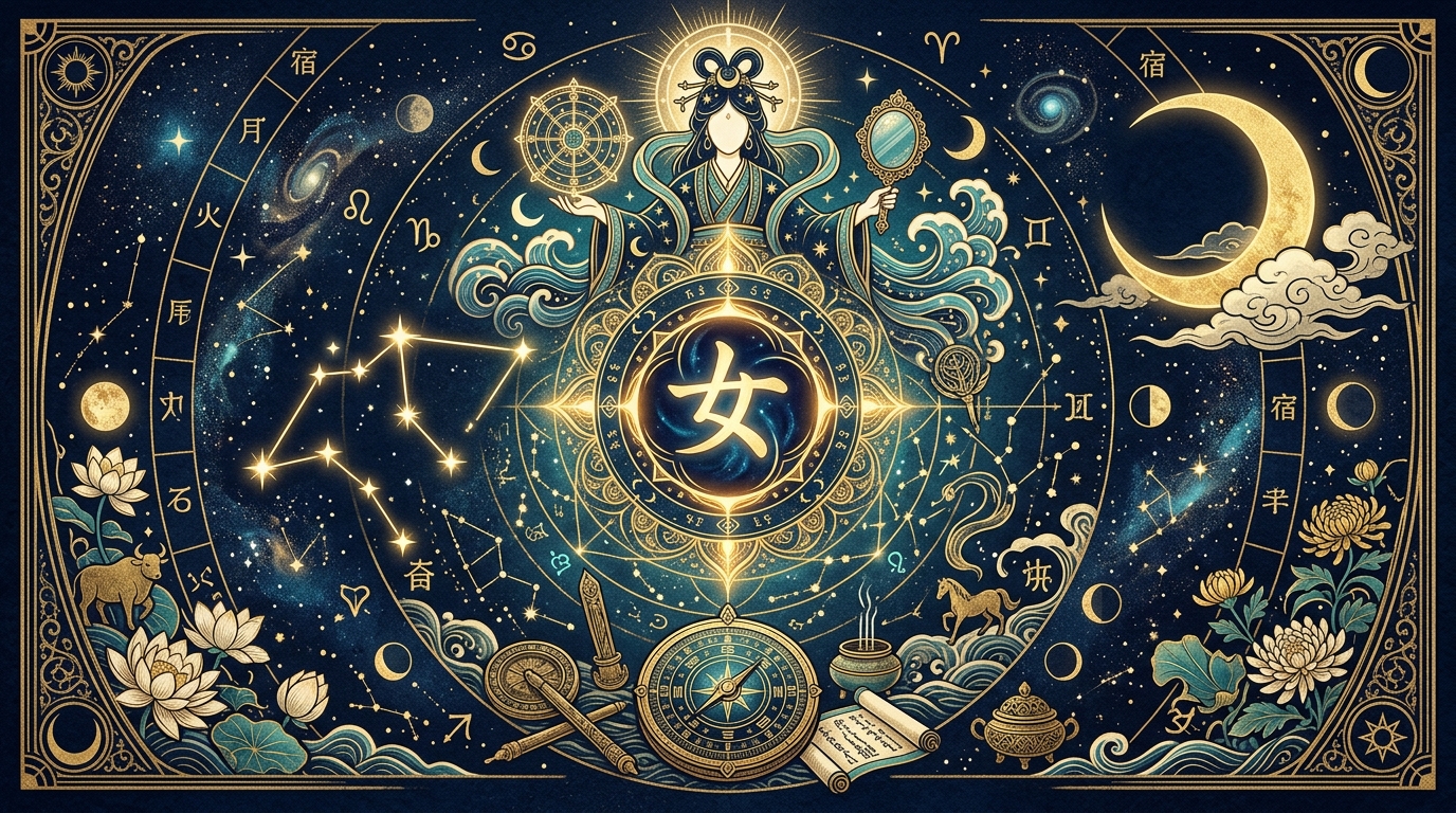 宿曜占星術 女宿を象徴するイラスト