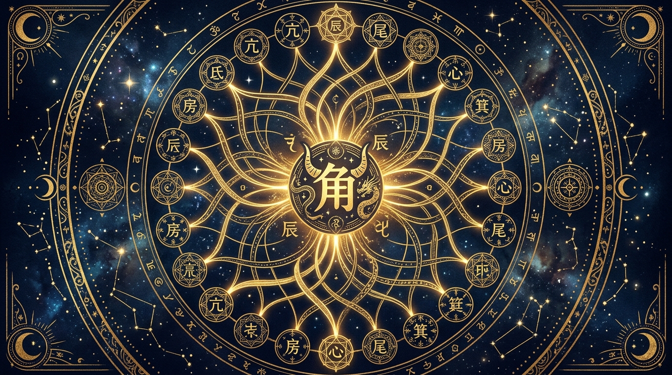 宿曜占星術 角宿の関連図
