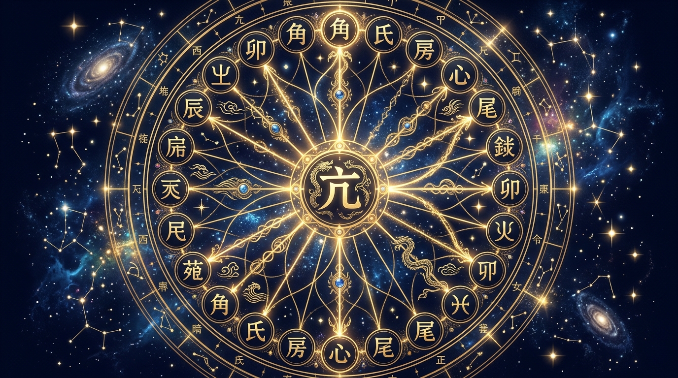 宿曜占星術 亢宿の関連図