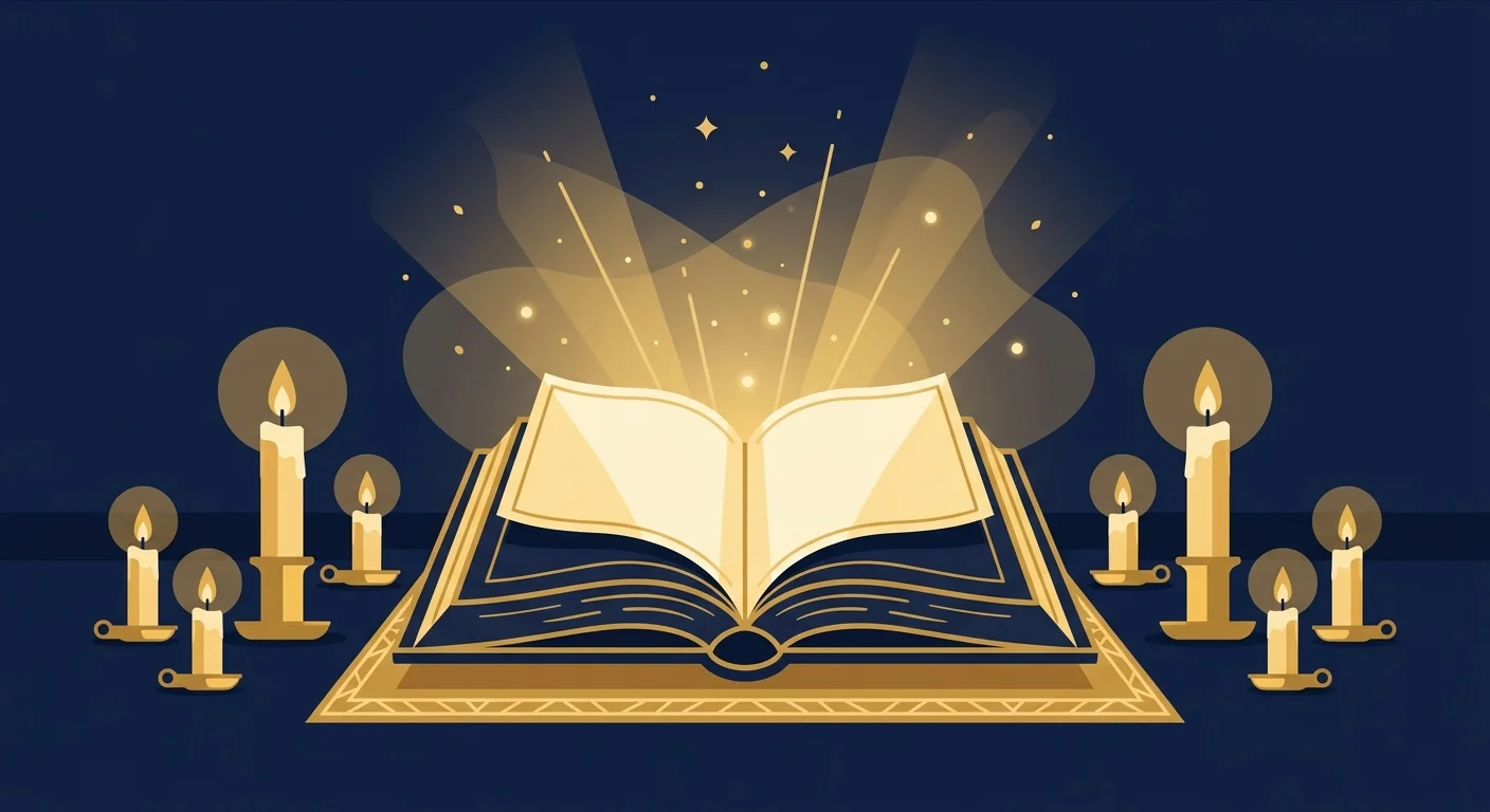 教皇の教えと知恵を象徴する聖典のイラスト