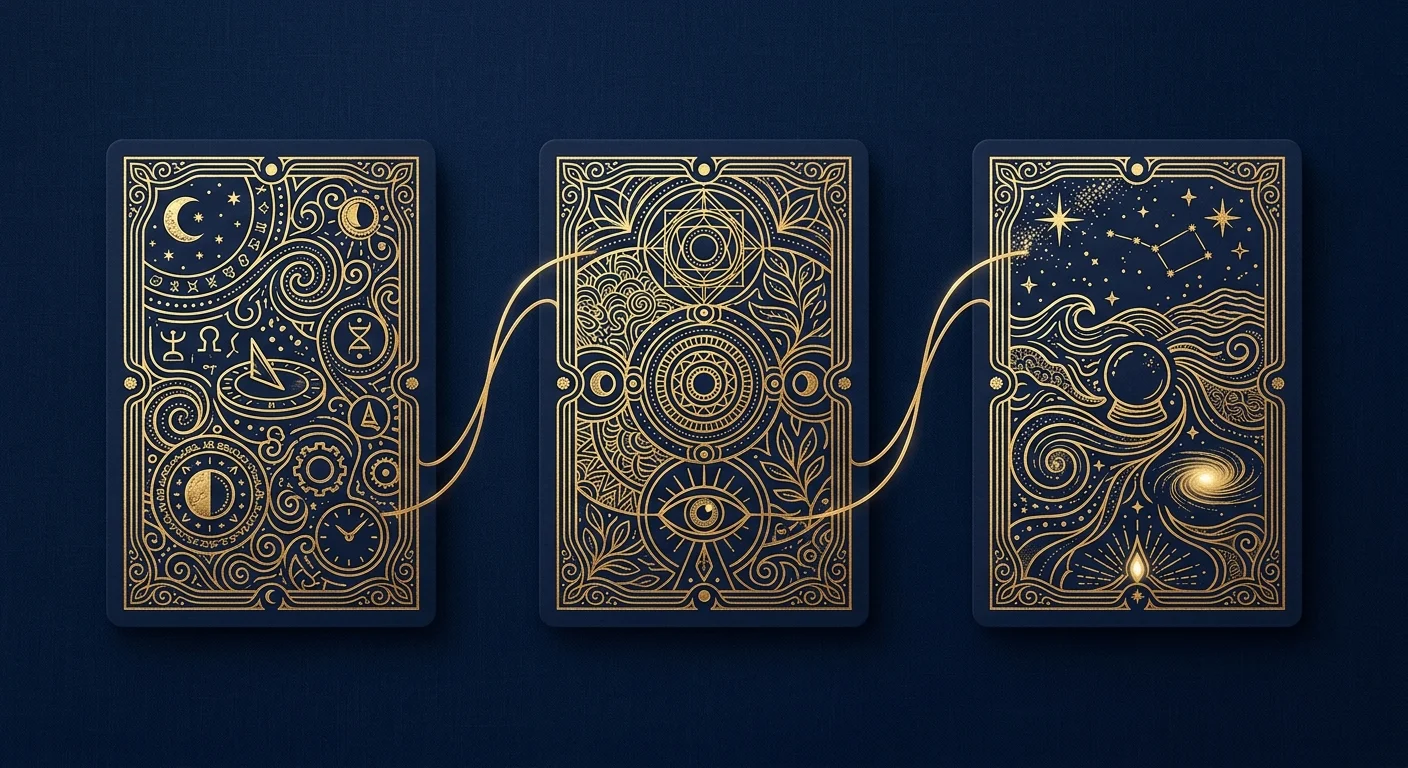 スリーカードスプレッドのイラスト