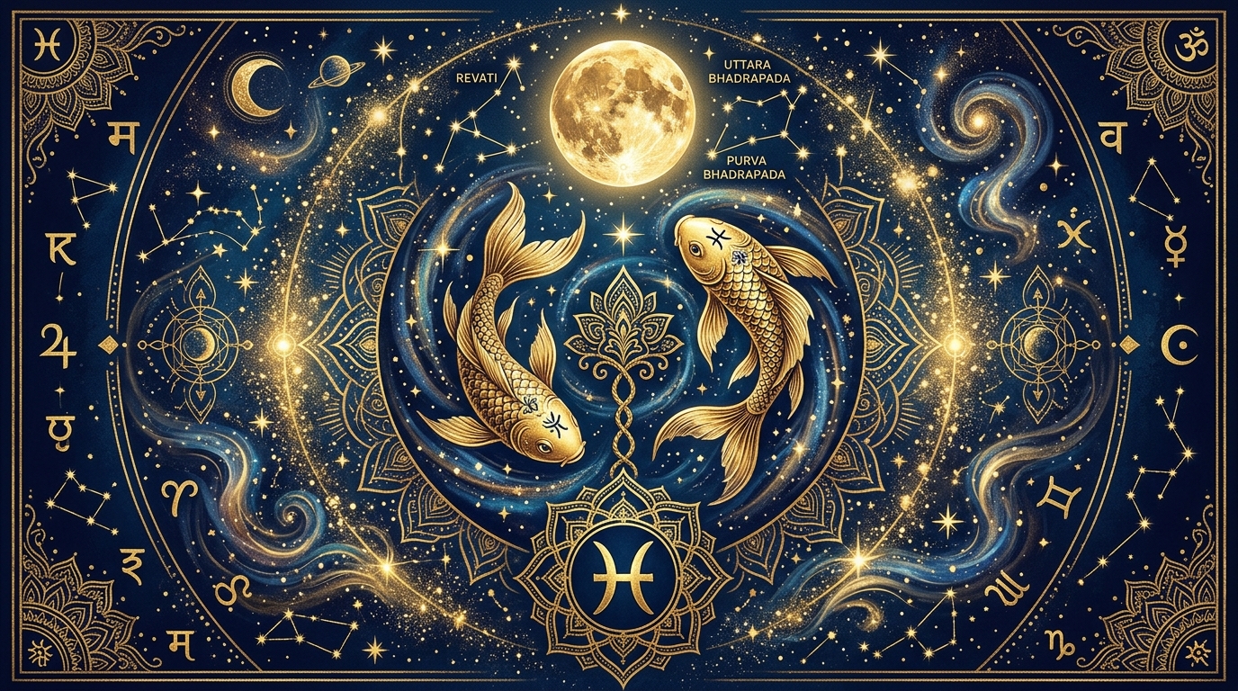 インド占星術 魚座ラグナを象徴するイラスト