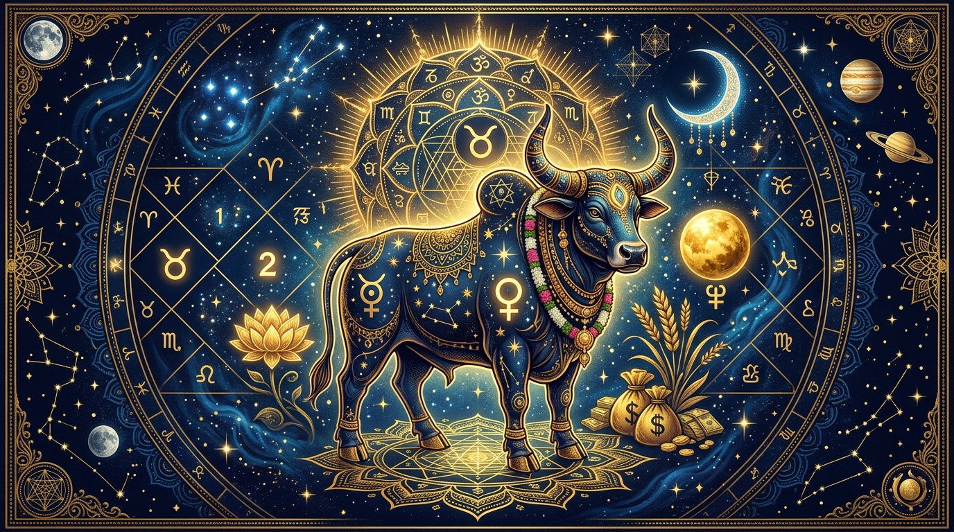 インド占星術 牡牛座ラグナを象徴するイラスト