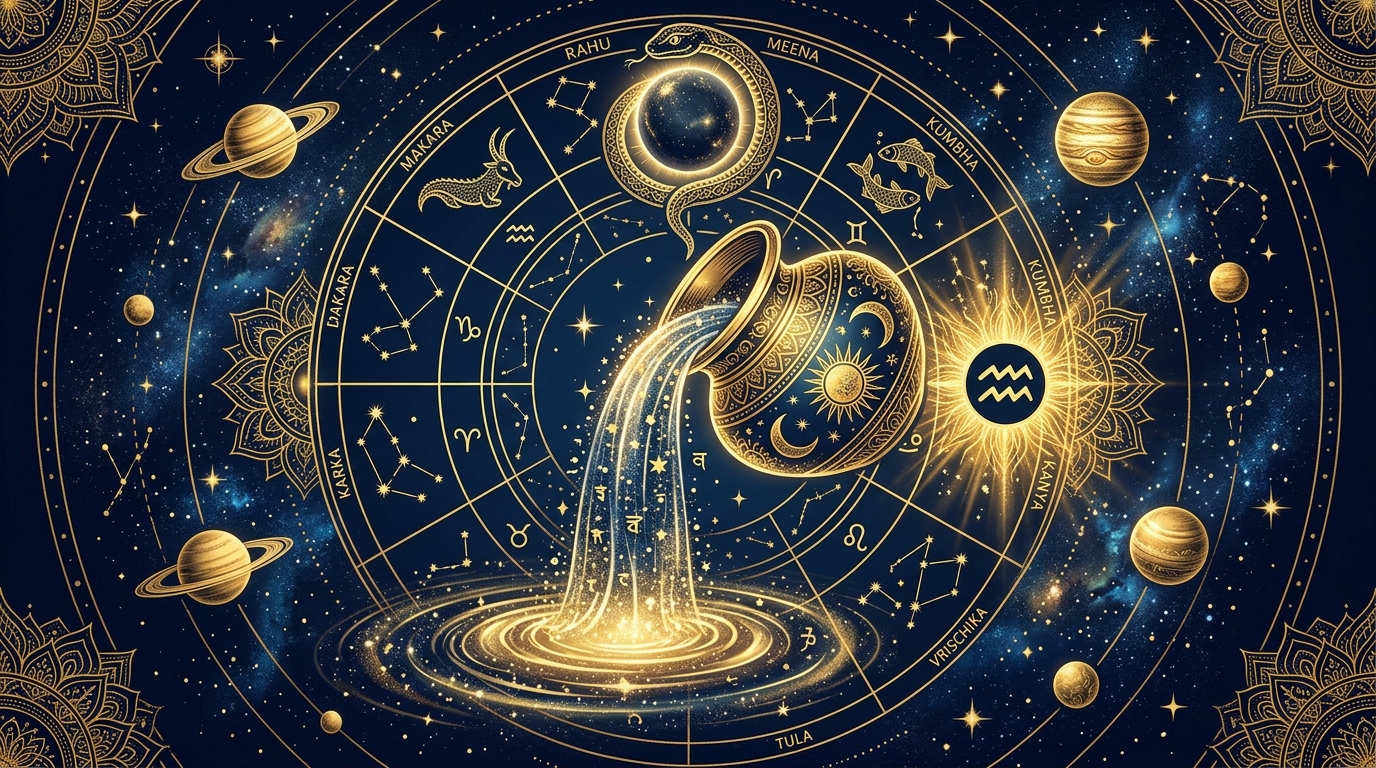 インド占星術 水瓶座ラーシを象徴するイラスト