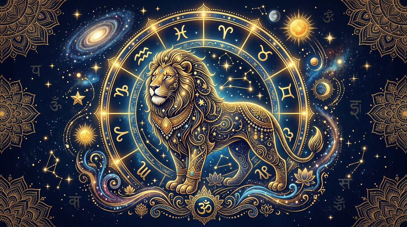 インド占星術 獅子座ラーシを象徴するイラスト