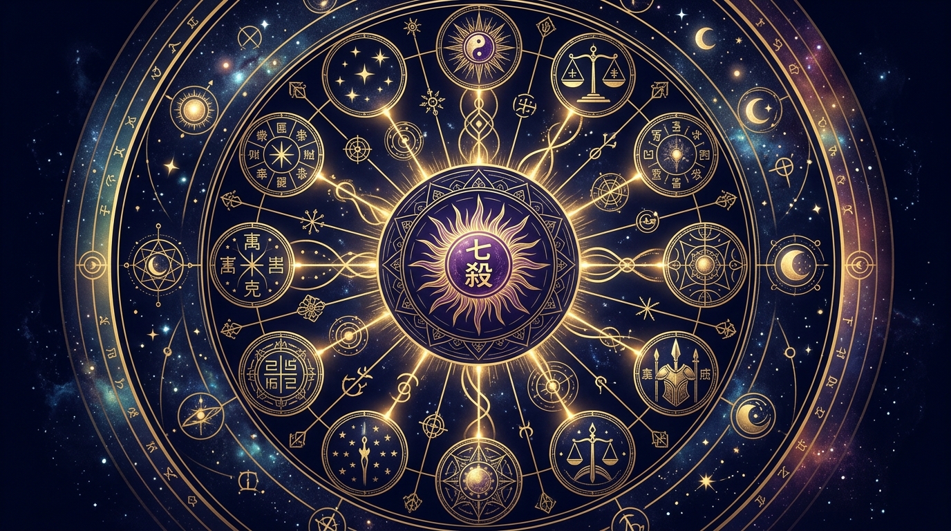 紫微斗数 七殺星の関連図