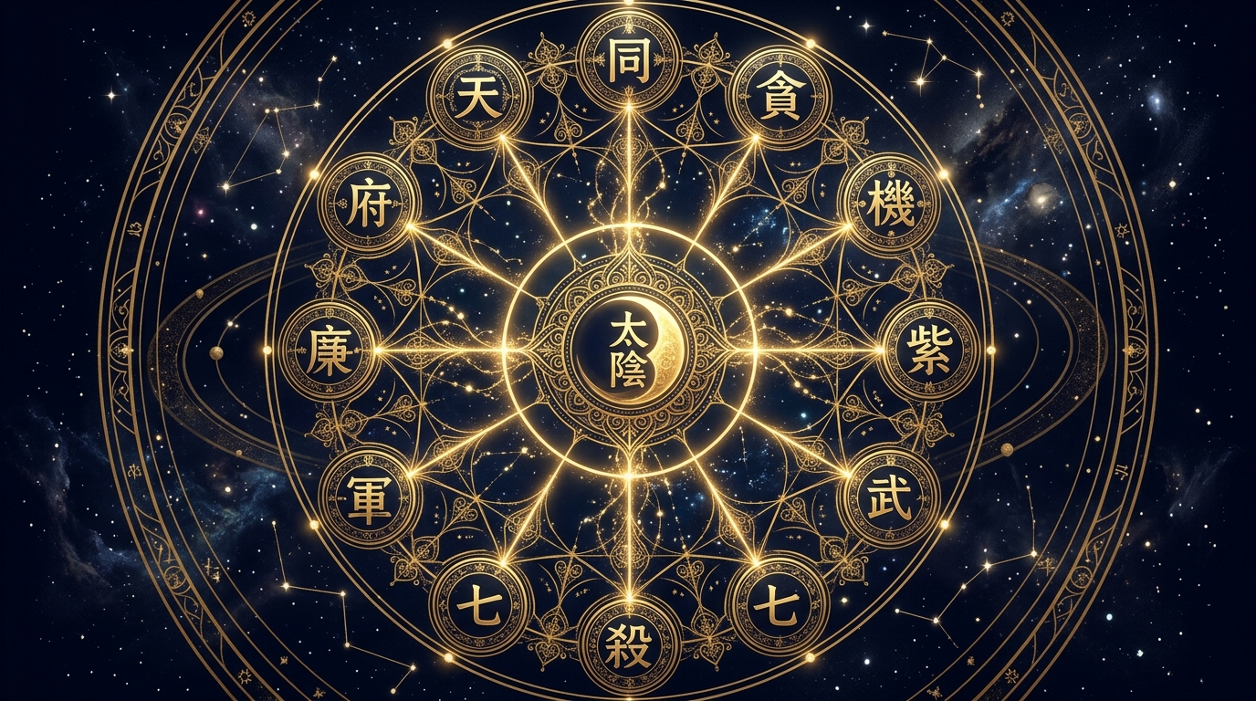 紫微斗数 太陰星の関連図