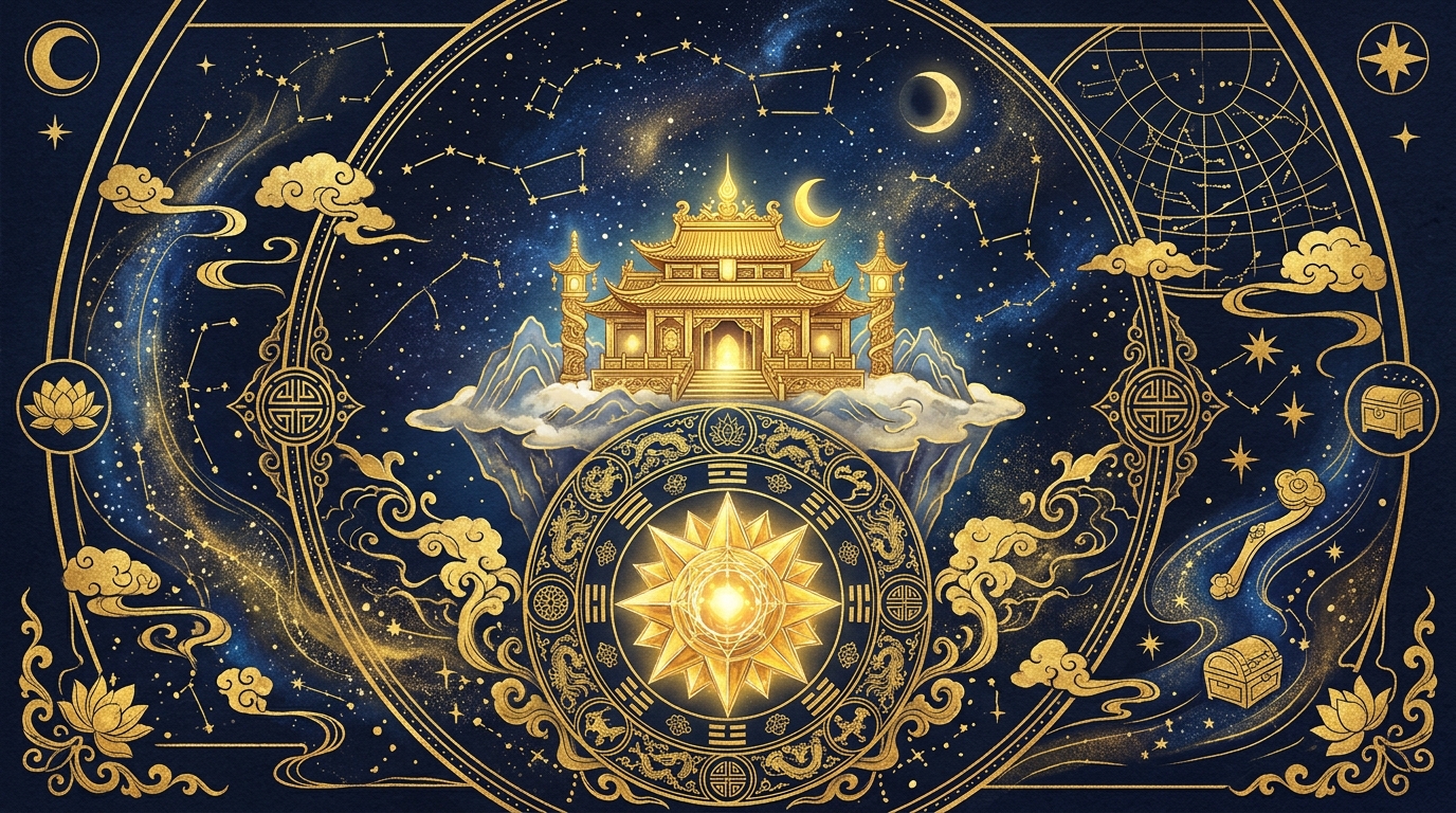 紫微斗数 天府星を象徴するイラスト