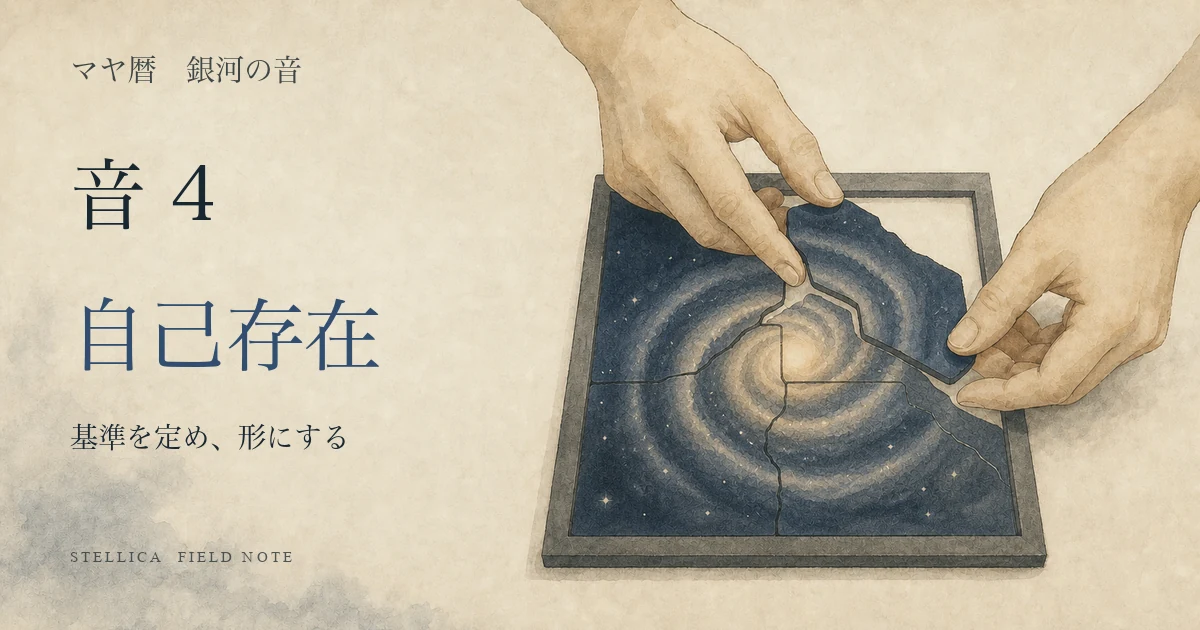 マヤ暦の銀河の音4(自己存在)とは?性格・恋愛・仕事と形にする力の活かし方