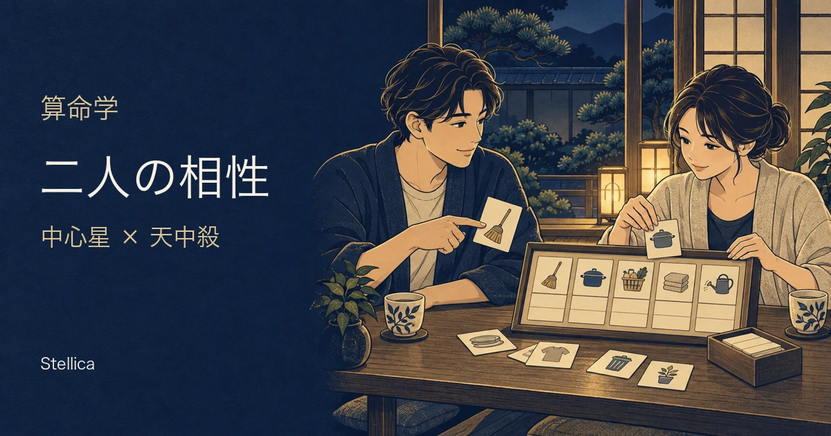 算命学の相性の見方|中心星・天中殺と無料診断結果を読む