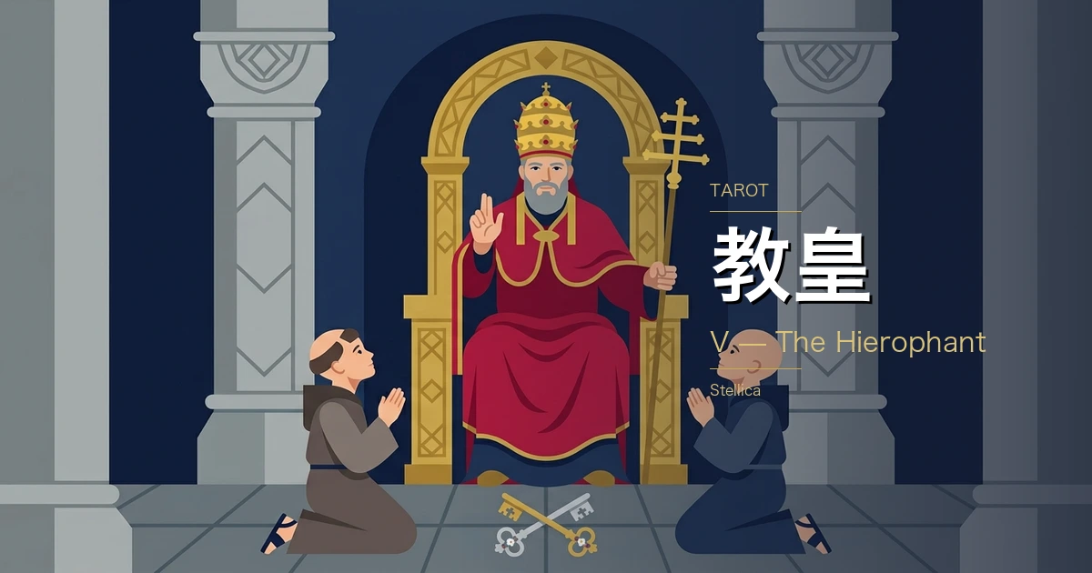 タロット「教皇」の意味|正位置・逆位置の恋愛・仕事・金運を徹底解説