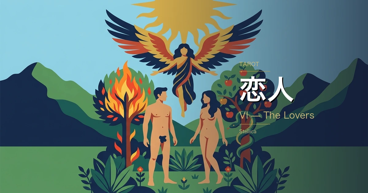 タロット「恋人」の意味|正位置・逆位置の恋愛・仕事・金運を徹底解説