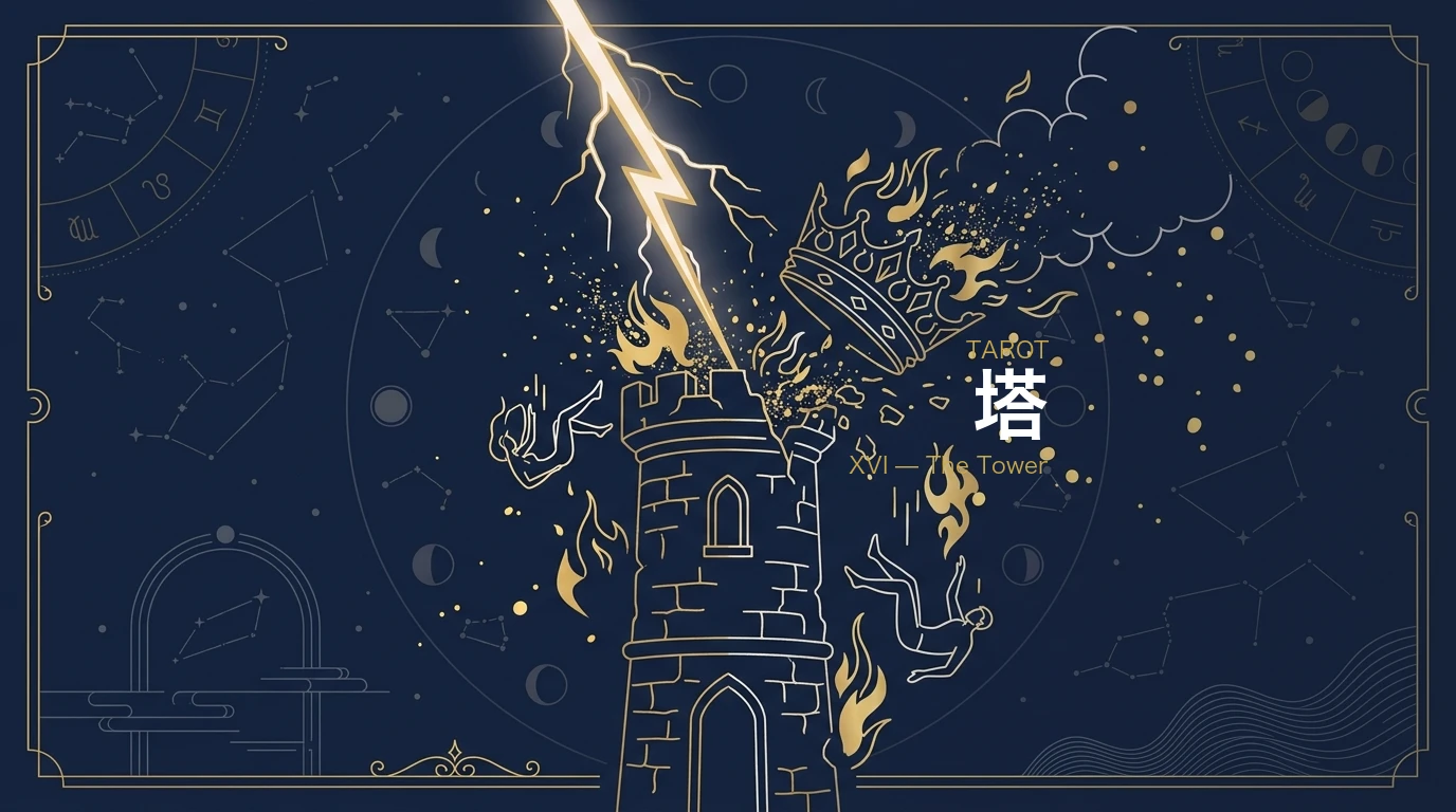 タロット「塔(タワー)」の意味とは?正位置・逆位置・恋愛・仕事を完全解説