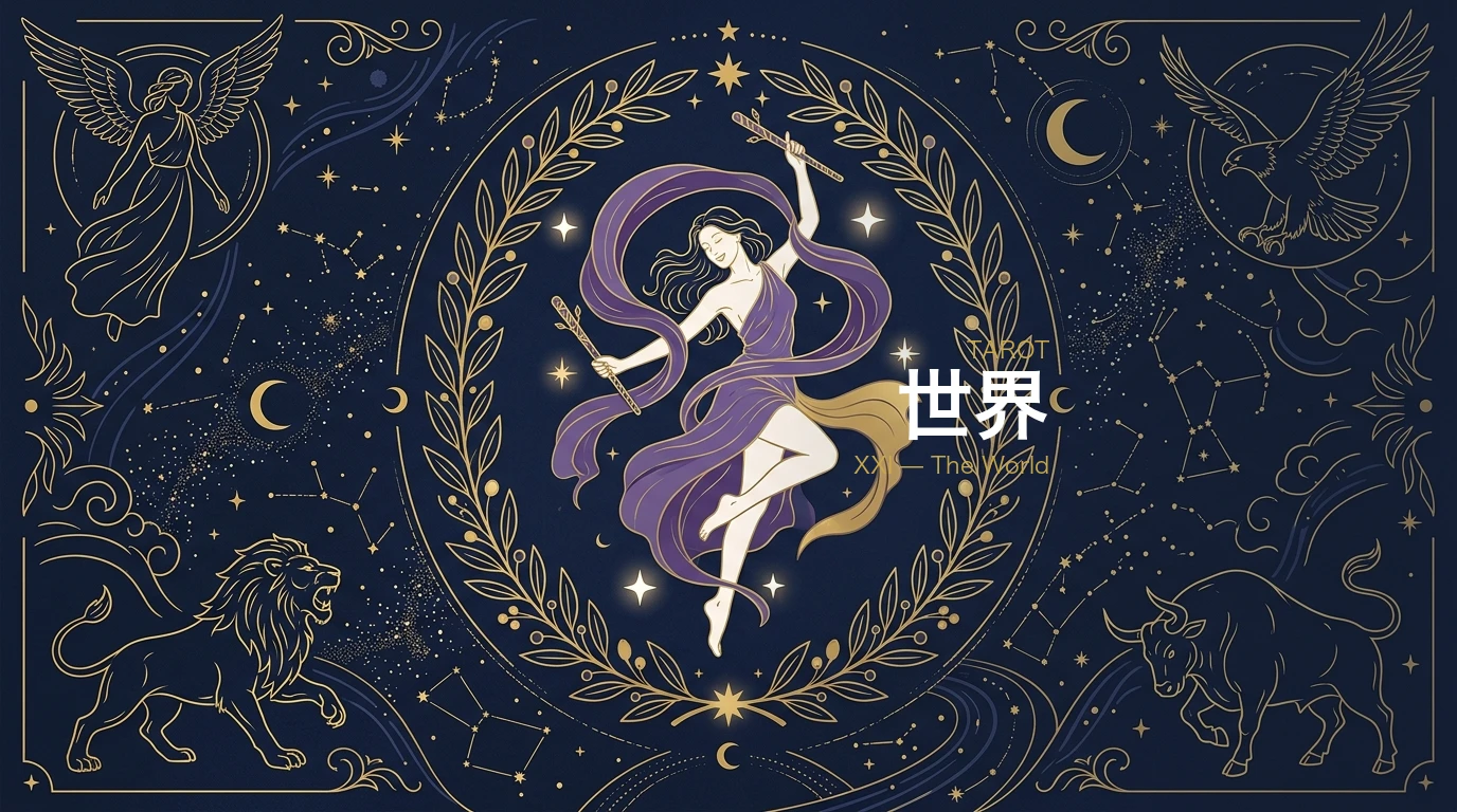 タロット「世界(ワールド)」の意味とは?正位置・逆位置・恋愛・仕事を完全解説